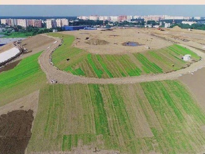 Рекультивированный полигон на биологическом этапе
